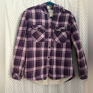 Boston Traders Purple Flannel Fleece Shirt